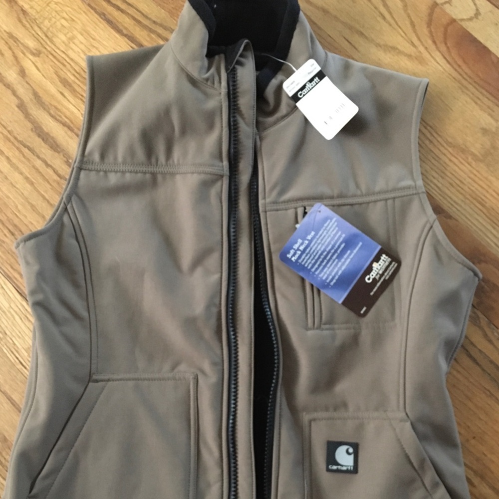 Carhartt soft shell mock neck vest
